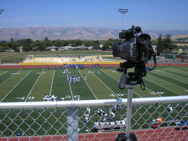 Filming Football Practice